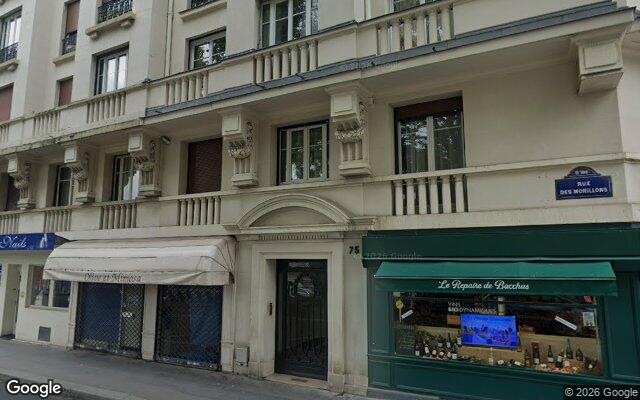 Façade : 75 rue des Morillons, Paris