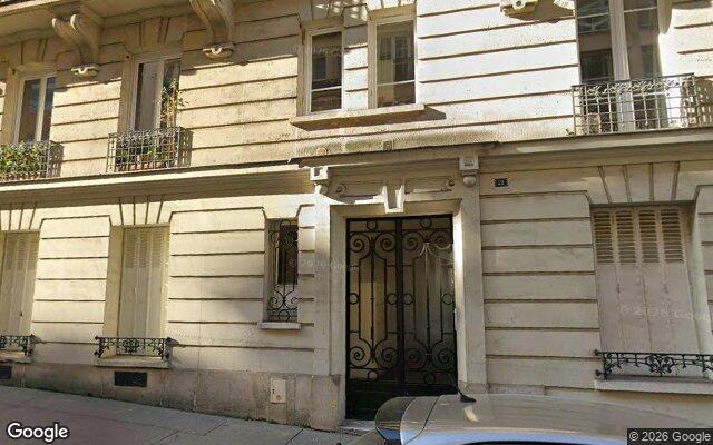 Façade : 12 rue Leriche, Paris