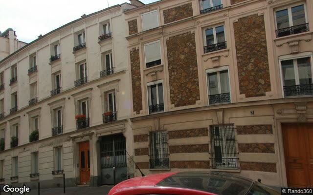 Façade : 8 rue de la Véga, Paris