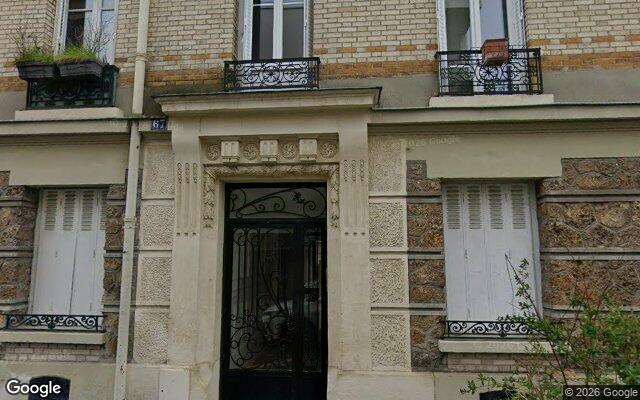 Façade : 67 rue Gutenberg, Paris