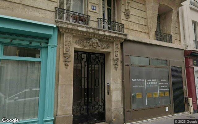 Façade : 40 rue de la Voûte, Paris