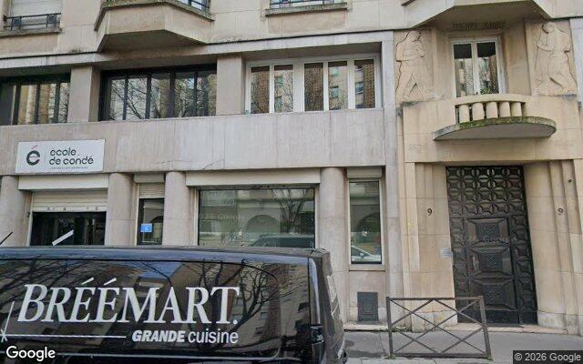 Façade : 9 rue Cambronne, Paris