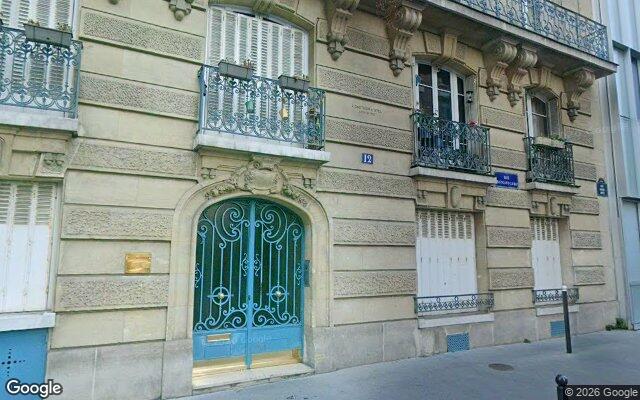 Façade : 12 rue Chasseloup-Laubat, Paris
