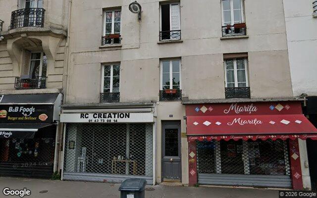 Façade : 43 cours de Vincennes, Paris