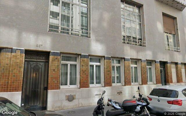 Façade : 65 rue Jean de la Fontaine, Paris