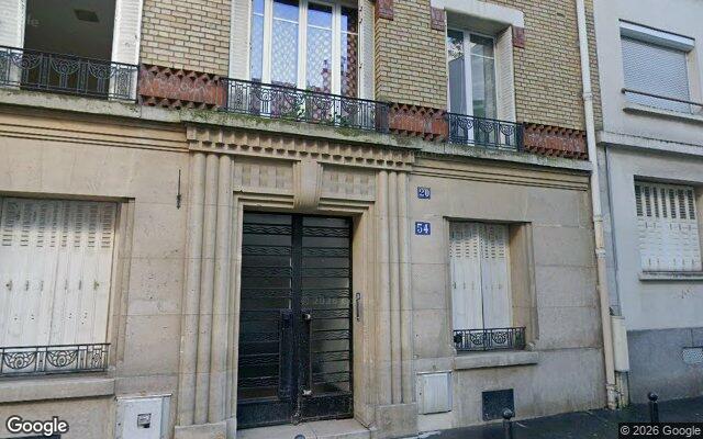 Façade : 54 rue des Grands Champs, Paris