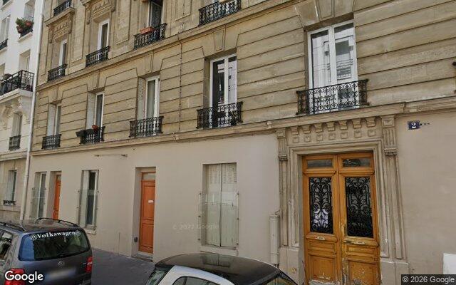 Façade : 2B impasse Franchemont, Paris