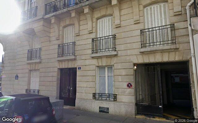 Façade : 31 rue de l'Assomption, Paris