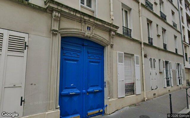 Façade : 5 rue Monte Cristo, Paris