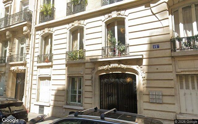 Façade : 12B rue Raynouard, Paris