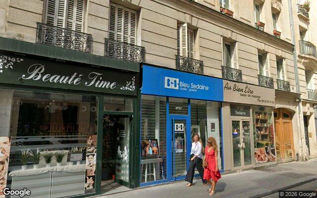 Façade : 57 rue Sedaine, Paris