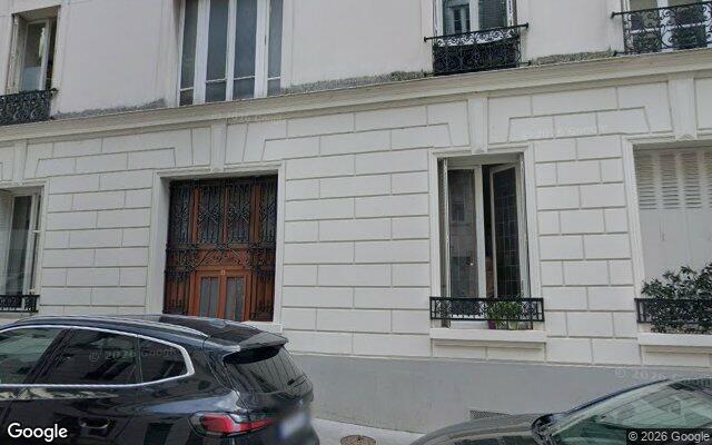 Façade : 5 rue Vital, Paris