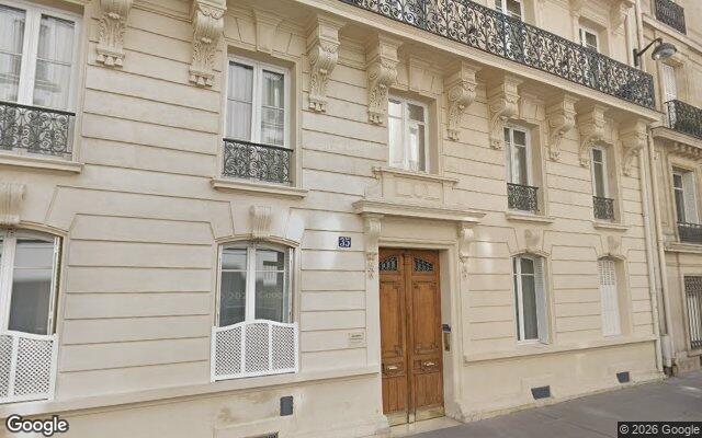 Façade : 35 rue de Lubeck, Paris