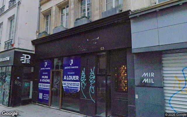 Façade : 123 rue d'Aboukir, Paris