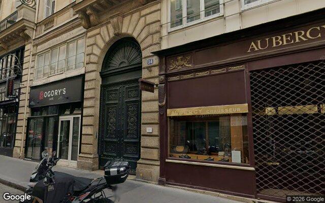 Façade : 34 rue Vivienne, Paris