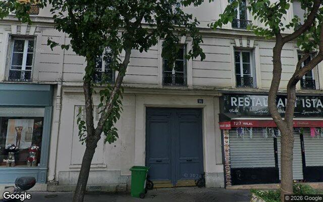 Façade : 16 avenue Claude Vellefaux, Paris