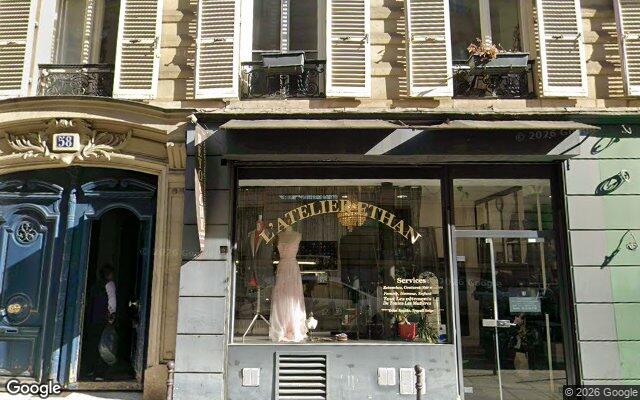 Façade : 58 rue des Mathurins, Paris
