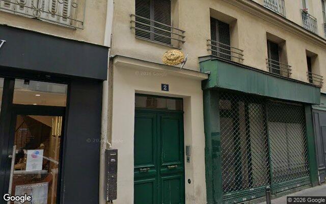 Façade : 2 rue de Provence, Paris