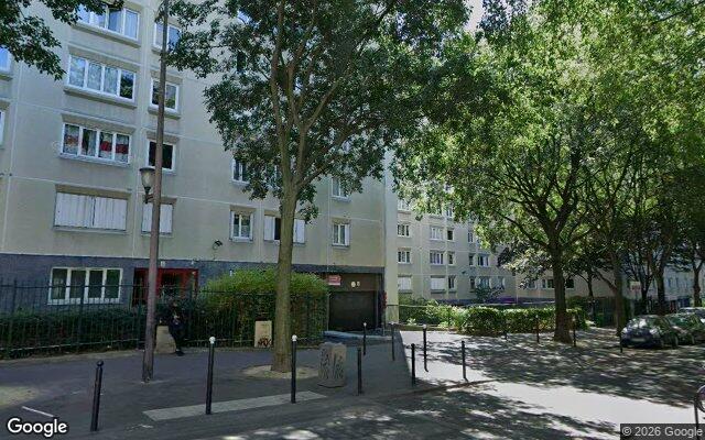 Façade : 1 rue Lauzin, Paris