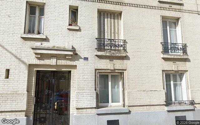 Façade : 15 rue Mélingue, Paris