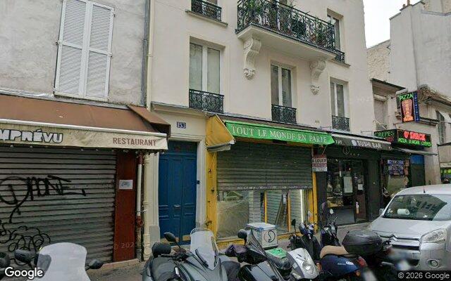 Façade : 153 rue de Belleville, Paris