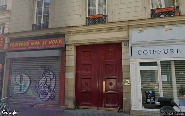 Façade : 3 rue Bleue, Paris