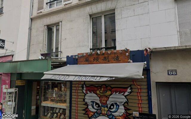 Façade : 68 rue du Faubourg Montmartre, Paris
