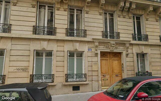 Façade : 12 rue de la Néva, Paris