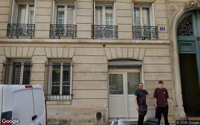 Façade : 51 rue du Rocher, Paris