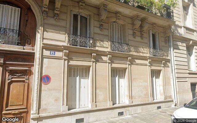 Façade : 15 rue de Vézelay, Paris