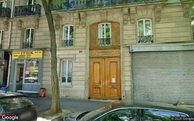 Façade : 78 avenue Secrétan, Paris