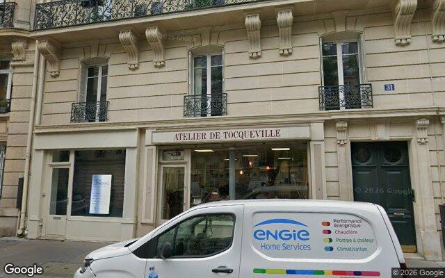 Façade : 31 rue de Tocqueville, Paris