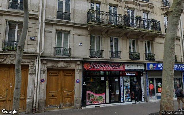 Façade : 66 rue Louis Blanc, Paris