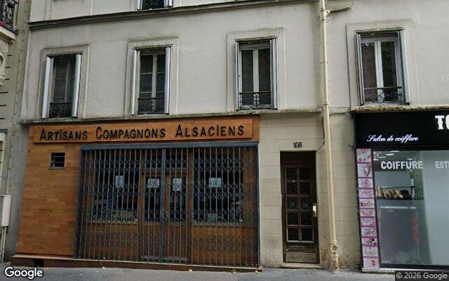 Façade : 108 rue de Crimée, Paris