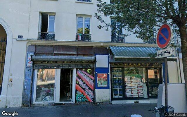 Façade : 34 rue d'Aubervilliers, Paris