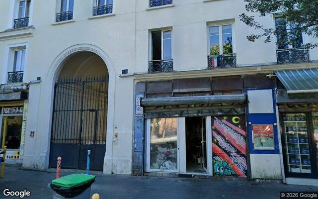 Façade : 34B rue d'Aubervilliers, Paris