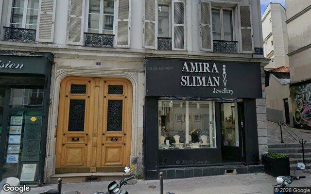 Façade : 9 rue Ramey, Paris