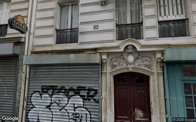 Façade : 54 rue Labat, Paris