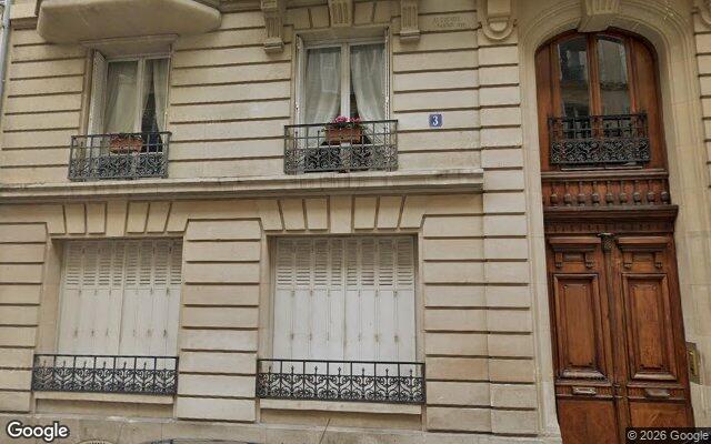 Façade : 3 rue du Docteur Heulin, Paris