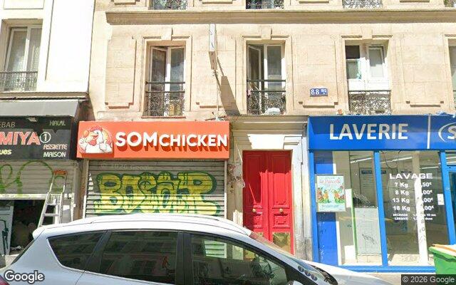 Façade : 88B rue Riquet, Paris