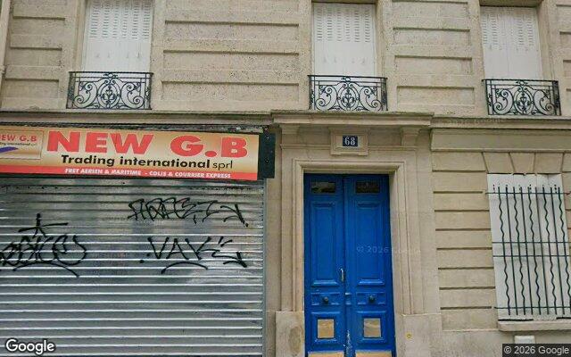 Façade : 68 rue Marcadet, Paris