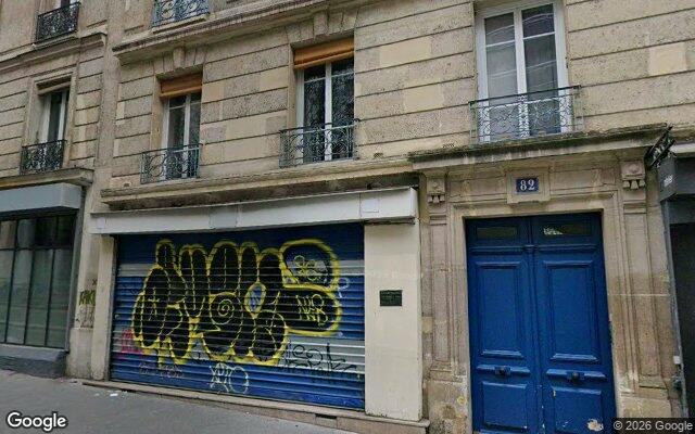 Façade : 82 rue Marcadet, Paris