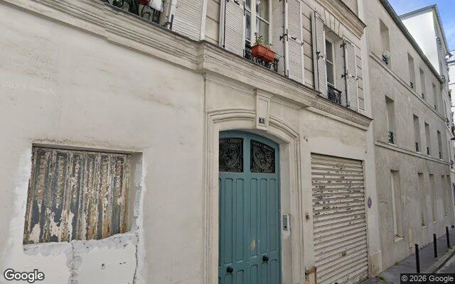 Façade : 4 impasse Molin, Paris