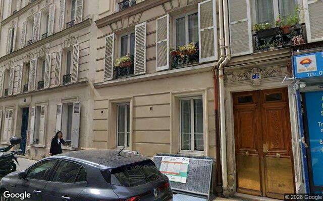 Façade : 75 rue des Moines, Paris