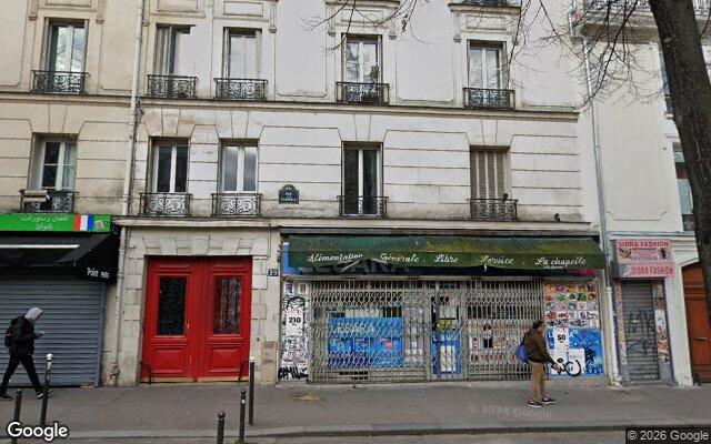Façade : 39 rue de la Chapelle, Paris