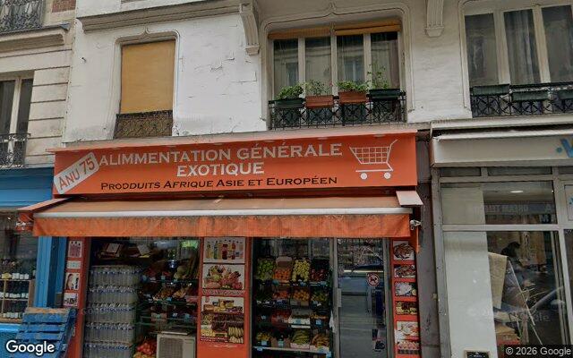 Façade : 12 rue de la Jonquière, Paris